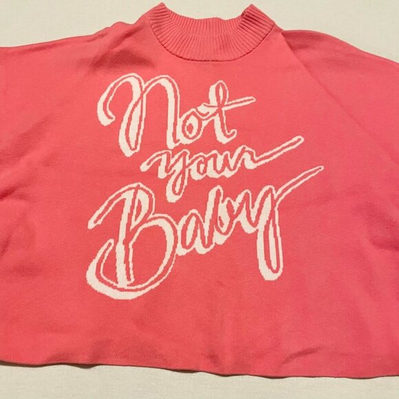 H&M Not Your Baby Pink Knit Sweater Womens Size Medium - Picture 5 of 16